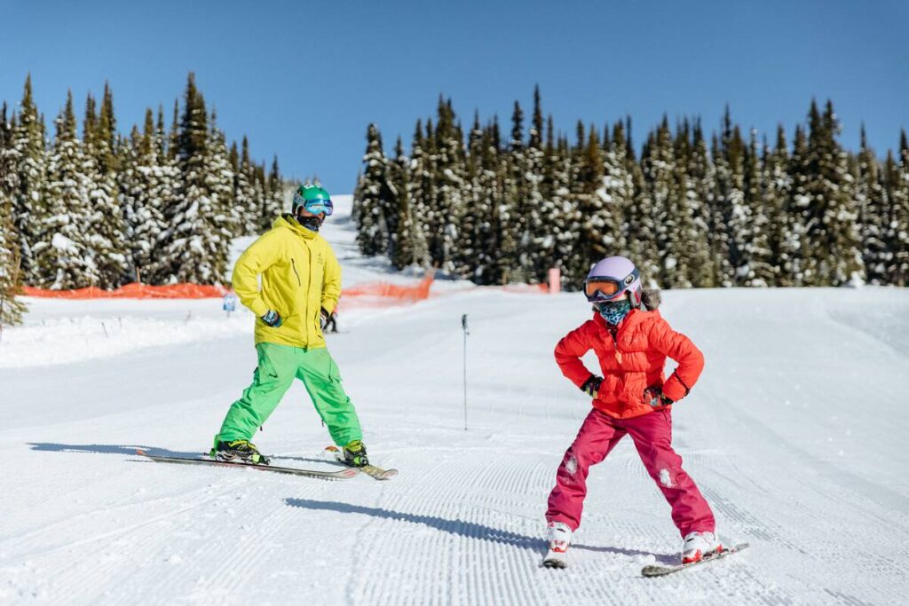 Ski school at Hudson Bay Mountain in Smithers.
